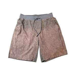 Lululemon THE Short 9 Inch Mens Large L Mauve Clay Acid Wash Training Athletic